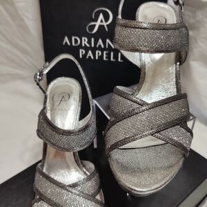 Adrianna Papell Silver Women's Sandals